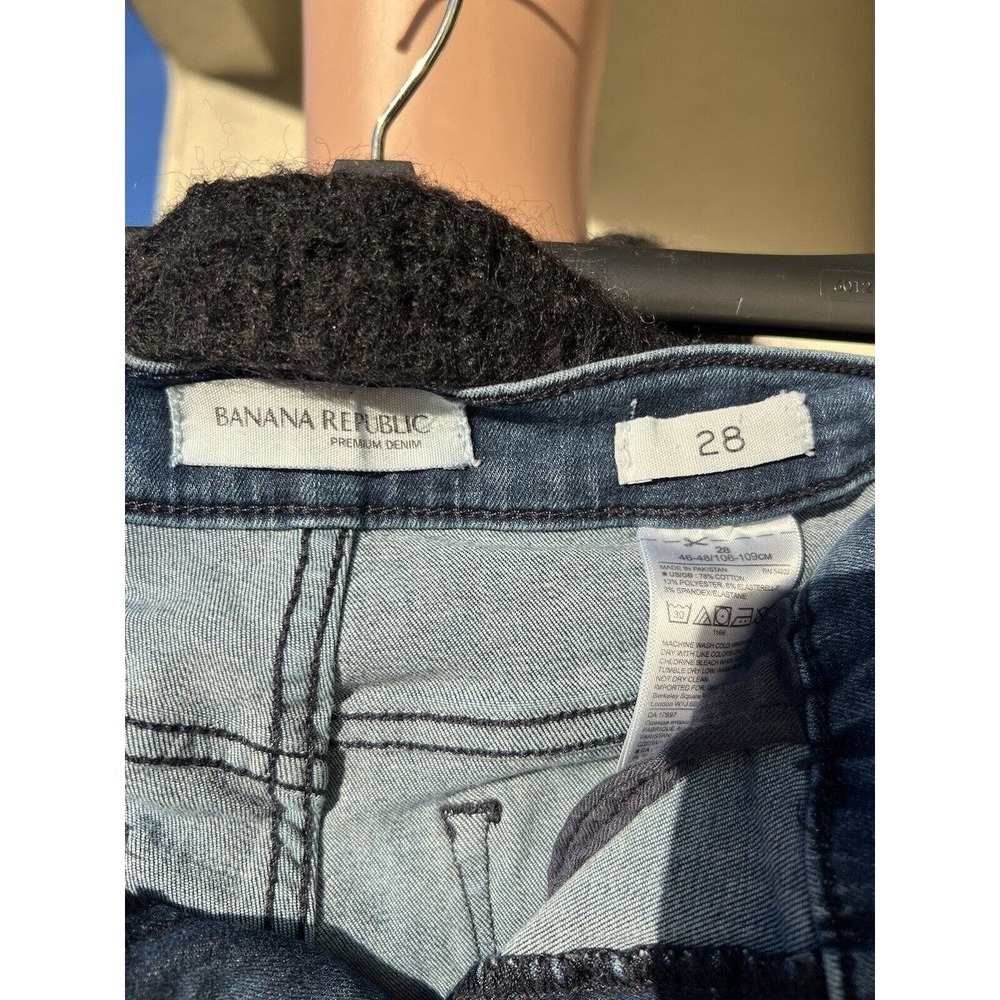 Banana Republic Sailor Jeans Flared High Rise Med Wash Premium Denim Size: 28'' - Picture 5 of 6